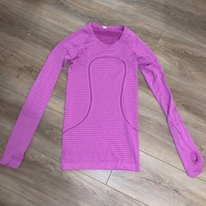Lululemon purple/pink long sleeve swiftly tech